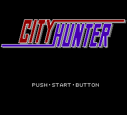 City Hunter title screen for PC Engine